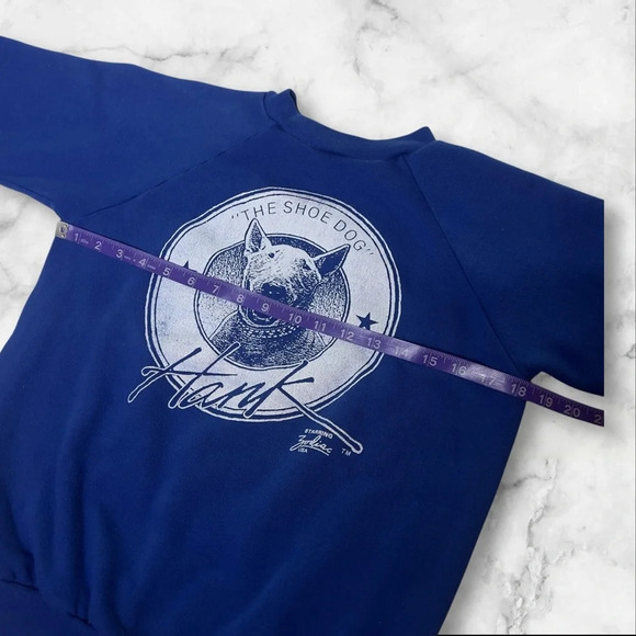 Vintage 80s Zodiac USA Bull Terrier Dog Graphic Crewneck Kids Sweatshirt - Picture 5 of 7